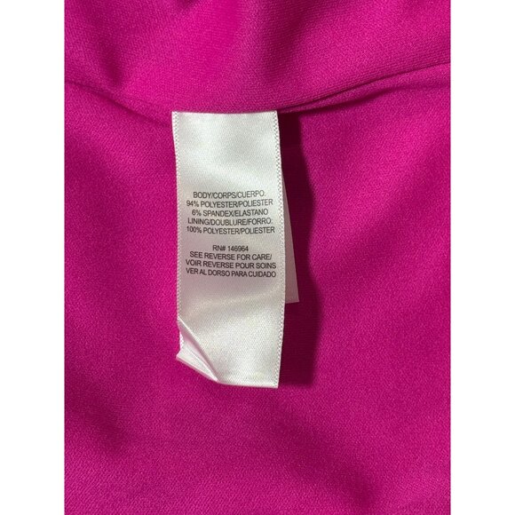 Julia Jordan Womens Midi Dress Size 6 Pink Twist Neck Halter Tulip Hem Summer - Picture 9 of 10